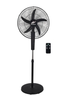 Adeleq 18-12 ΑΝΕΜΙΣΤΗΡΑΣ ΟΡΘΟΣΤΑΤΗΣ Φ50cm 65W 5 ΠΤΕΡΥΓ.+ΤΗΛΕΧΕΙΡΙΣΤΗΡΙΟ ΜΑΥΡΟΣ