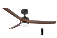 Adeleq 18-417 ΑΝΕΜΙΣΤΗΡΑΣ ΟΡΟΦΗΣ Φ1.32m DC35W LED 22W ΜΑΥΡΟΣ ABS ΠΤΕΡ.ΚΑΡΥΔΙΑ