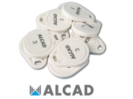 ALCAD LAC-003 Electronic proximity key for residents iAccess number 3. Key-fob format, yellow (formerly blue). 10 units