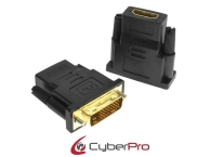 CYBERPRO CP-DH02 Αντάπτορας DVI-D (DL) Male - HDMI Female