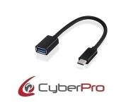 CYBERPRO CP-CU3002 Cable USB type C male - USB-A v3.0 female 0.20m