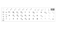ΟΕΜ 107107W Αυτοκόλλητο universal για πληκτρολόγιο notebook, White (0.11mm)