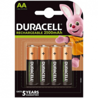 Duracell Επαναφορτιζόμενες Μπαταρίες AA Ni-MH 2500mAh 1.2V 4τμχ