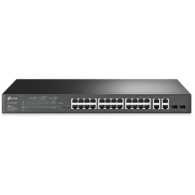 TP- LINK TL-SL2428P V8 JetStream? 24-Port 10 100 Mbps + 4-Port Gigabit Smart Switch with 24-Port PoE+