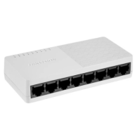 HIKVISION DS-3E0108D-O Οικονομικό Ethernet Switch plug & play, 8 x 10/100, Switching Capacity 1.6 Gbps, πλαστικό περίβλημα, επιτραπέζια ή επίτοιχη τοποθέτηση, περιλαμβάνεται τροφοδοτικό 5 VDC 0.6A