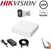 HIKVISION DS-7104HGHI-M1  (Καταγραφικό + 1 κάμερα+καλωδίωση)