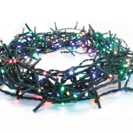 300 LED ΛΑΜΠΑΚΙΑ ΣΕ ΣΕΙΡΑ 5cm ΠΟΛΥΧΡΩΜΑ ΑΝΤΑΠΤ 31VDC &8 ΠΡΟΓΡΑΜΜΑΤΑ IP44 15m ΠΡΑΣ ΚΑΛΩΔ
