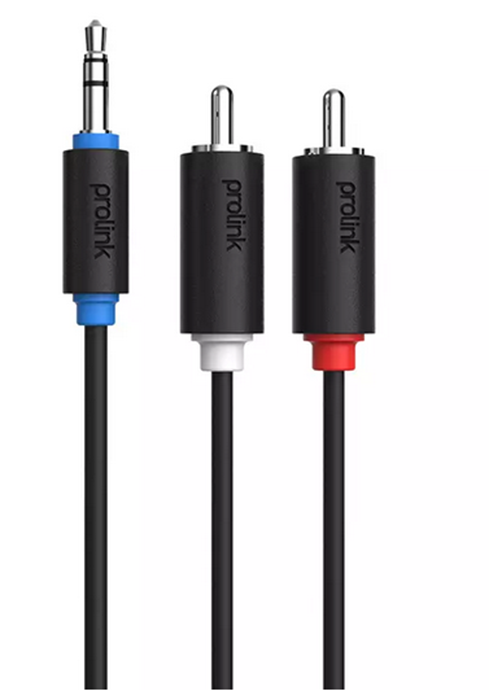 PB103A-1000 PROLINK JACK 3.5mm - 2xRCA - 10,00m