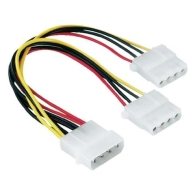 Powertech CAB-W004 καλώδιο ρεύματος, μετατροπέας IDE (F) σε 2 x IDE (M), 20cm