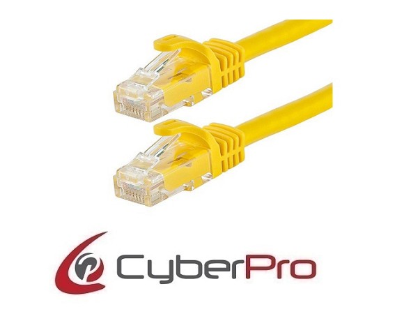 CYBERPRO CP-6C005Y  UTP Cable Cat6 yellow 0.5m